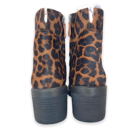 Gentle Souls By Kenneth Cole Best Simple Leopard Fur Ankle Bootie 65 MM, 5.5 - Picture 9 of 12